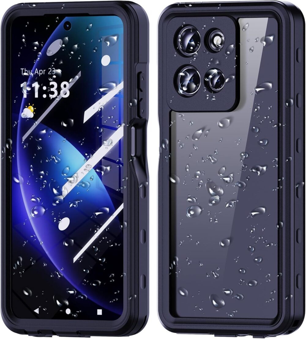 Waterproof Case for Motorola Moto G 5G 2025,IP68 Waterproof Certified Shockproof Dustproof Snowproof Cover Full Body Heavy Duty Protection Fully Sealed Underwater Cover for Moto-G-5G-2025 (Black) - Image 2