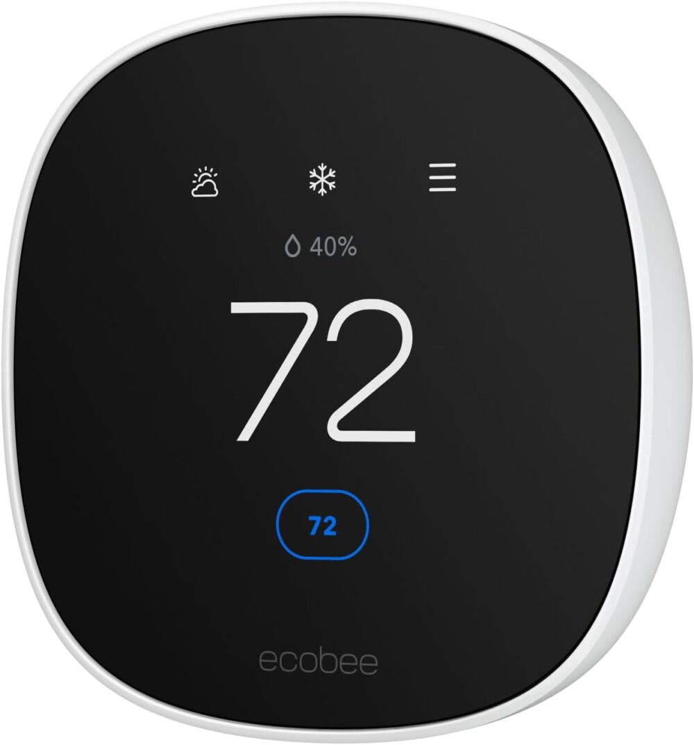 ecobee Smart Thermostat Essential - Energy Star Certified programmable Wi-Fi Thermostat - Works with Siri, Alexa, and Google Assistant - Image 2